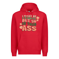 Red i might be a handful but so is this ass Premium Hoodie - MaliasSmallBusiness