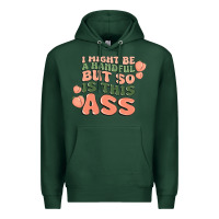 I Might Be A Handful But So Is This Ass Premium Hoodie | Teevron