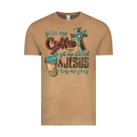 Vintage Camel give me coffee to get me started & jesus to keep me going Vintage Tee - BarkalooDesign