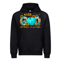 Black with god all things are possible Urban Hoodie - MaliasSmallBusiness