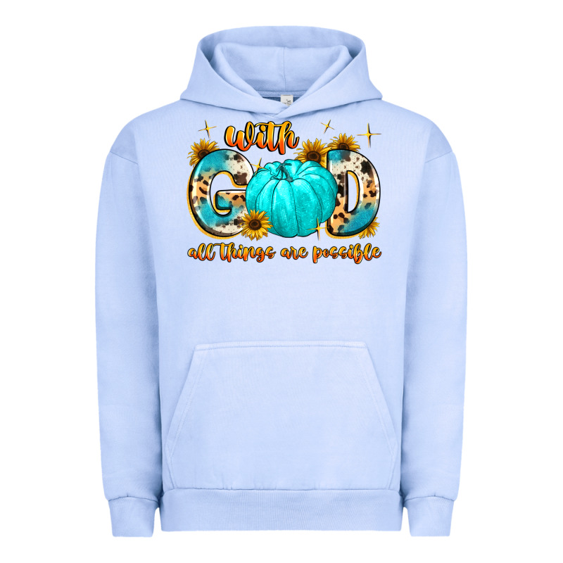 With God All Things Are Possible Urban Hoodie by MaliasSmallBusiness | Teevron