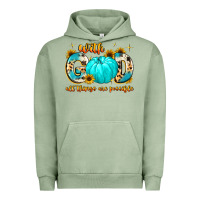 Pigment Oil Green with god all things are possible Urban Hoodie - MaliasSmallBusiness