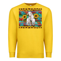 Lemon goats mom and baby sunflowers gemstones serape leopard glitter wooden Premium Sweatshirt - Artiststas