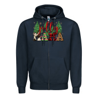 Navy jolly mama Zipper Hoodie - FaDigitalArtStudio