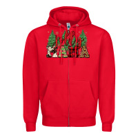 Red jolly mama Zipper Hoodie - FaDigitalArtStudio