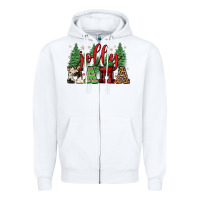 White jolly mama Zipper Hoodie - FaDigitalArtStudio