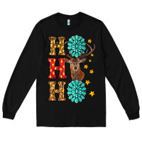 Black christmas ho ho ho Long Sleeve Tee - RanaPortraitStore