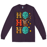 Plum christmas ho ho ho Long Sleeve Tee - RanaPortraitStore