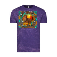 Cloud Purple western horse and desert tumbler Vintage Tee - RanaPortraitStore