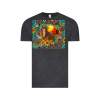 Vintage Black western horse and desert tumbler Vintage Tee - RanaPortraitStore