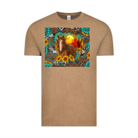 Vintage Coffee western horse and desert tumbler Vintage Tee - RanaPortraitStore