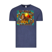 Vintage Denim western horse and desert tumbler Vintage Tee - RanaPortraitStore