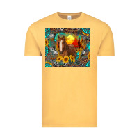 Vintage Mustard western horse and desert tumbler Vintage Tee - RanaPortraitStore