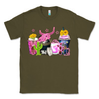 Army Green neon western coffee cups Classic Tee - Zillion Design Studio