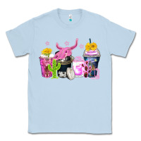 Dusty Blue neon western coffee cups Classic Tee - Zillion Design Studio