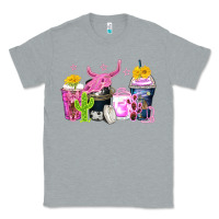 Heather Grey neon western coffee cups Classic Tee - Zillion Design Studio