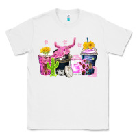White neon western coffee cups Classic Tee - Zillion Design Studio