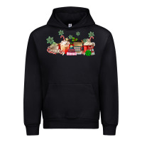 Black Christmas coffee Urban Hoodie - MaliasSmallBusiness