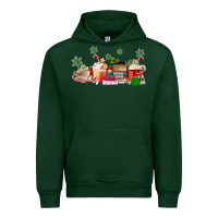 Forest Green Christmas coffee Urban Hoodie - MaliasSmallBusiness