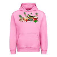 Fuchsia Pink Christmas coffee Urban Hoodie - MaliasSmallBusiness