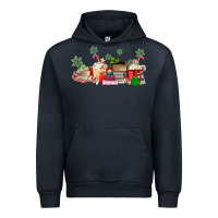 Navy Christmas coffee Urban Hoodie - MaliasSmallBusiness