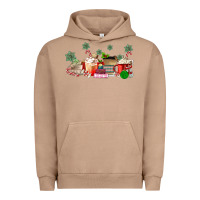 Pigment Burro Christmas coffee Urban Hoodie - MaliasSmallBusiness