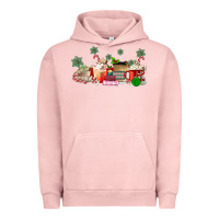Pigment Salmon Christmas coffee Urban Hoodie - MaliasSmallBusiness