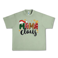 Oil Green mama Claus Christmas Urban Heavy Tee - BarkalooDesign