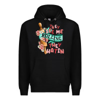 Black they see me rolling they hatin Premium Hoodie - MaliasSmallBusiness