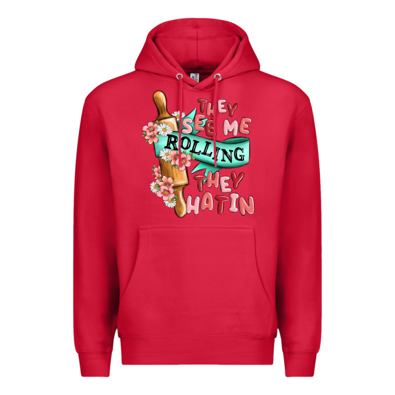 They See Me Rolling They Hatin Premium Hoodie by MaliasSmallBusiness | Teevron