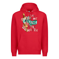 Red they see me rolling they hatin Premium Hoodie - MaliasSmallBusiness