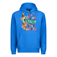 True Royal they see me rolling they hatin Premium Hoodie - MaliasSmallBusiness