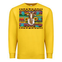 Lemon goat sunflowers gemstones serape leopard glitter Premium Sweatshirt - Artiststas