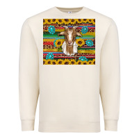 Sandshell goat sunflowers gemstones serape leopard glitter Premium Sweatshirt - Artiststas