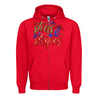 Red stars and stripes Zipper Hoodie - HRA Design Shop