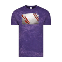 Cloud Purple baseball brushstroke Vintage Tee - RanaPortraitStore