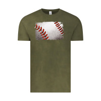 Vintage Olive baseball brushstroke Vintage Tee - RanaPortraitStore