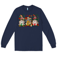 Navy Mexican Mom Gnome Long Sleeve Tee - texasbilliewilder