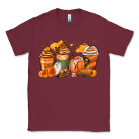 Burgundy pumpkin spice latte coffee cups Classic Tee - Zillion Design Studio