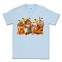 Dusty Blue pumpkin spice latte coffee cups Classic Tee - Zillion Design Studio