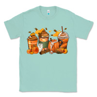 Seafoam pumpkin spice latte coffee cups Classic Tee - Zillion Design Studio