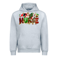 Heather Grey christmas  nurse Urban Hoodie - MaliasSmallBusiness