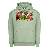Pigment Oil Green christmas  nurse Urban Hoodie - MaliasSmallBusiness
