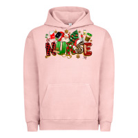 Pigment Salmon christmas  nurse Urban Hoodie - MaliasSmallBusiness