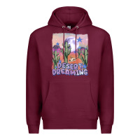 Burgundy desert dreaming Premium Hoodie - MaliasSmallBusiness