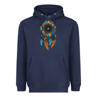 Navy dreamer catcher sunflower Heavyweight Hoodie - JahusDesignShop