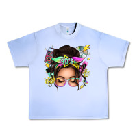 Grape Ice 90s messy bun Urban Heavy Tee - texasbilliewilder