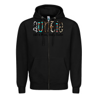 Black auntie  like a mom, only cooler Zipper Hoodie - CowhideDigitalArt