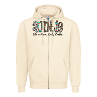 Auntie  Like A Mom, Only Cooler Zipper Hoodie | Teevron
