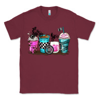 Burgundy motocross coffee cups Classic Tee - Zillion Design Studio